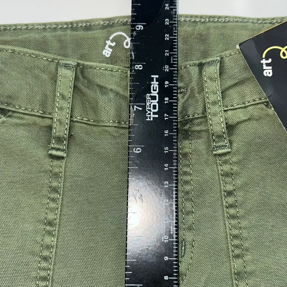 Art Class Cargo Shorts Girls S 6/7 Green Cotton High Rise Casual